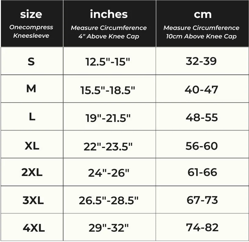 Sizing Chart